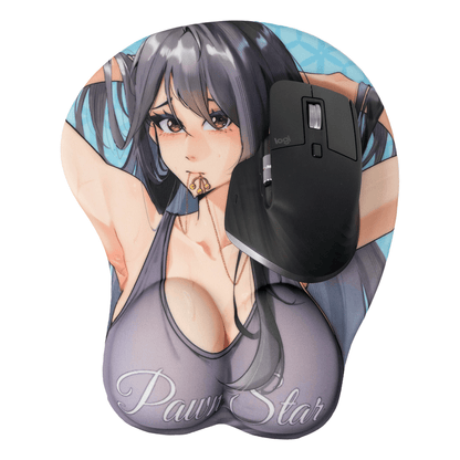 Anime Girl Mousepad Gold & Silver Pawn Shop
