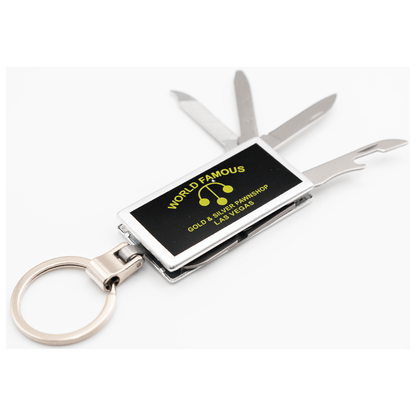 Multitool Keychain Gold & Silver Pawn Shop