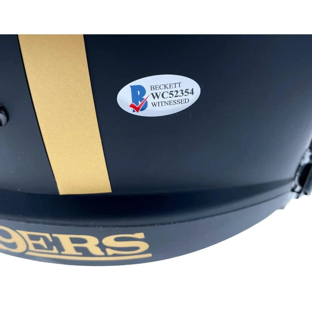 Nick Bosa Autographed San Francisco 49ers F/S Speed Eclipse Helmet BAS Signed Helmet Inscriptagraphs Memorabilia