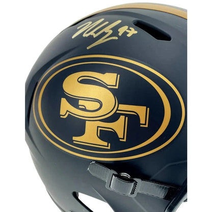 Nick Bosa Autographed San Francisco 49ers F/S Speed Eclipse Helmet BAS Signed Helmet Inscriptagraphs Memorabilia