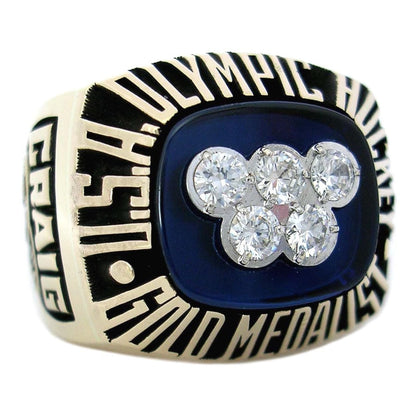 USA Hockey 1980 Winter Olympics Championship Ring Gold & Silver Pawn Shop