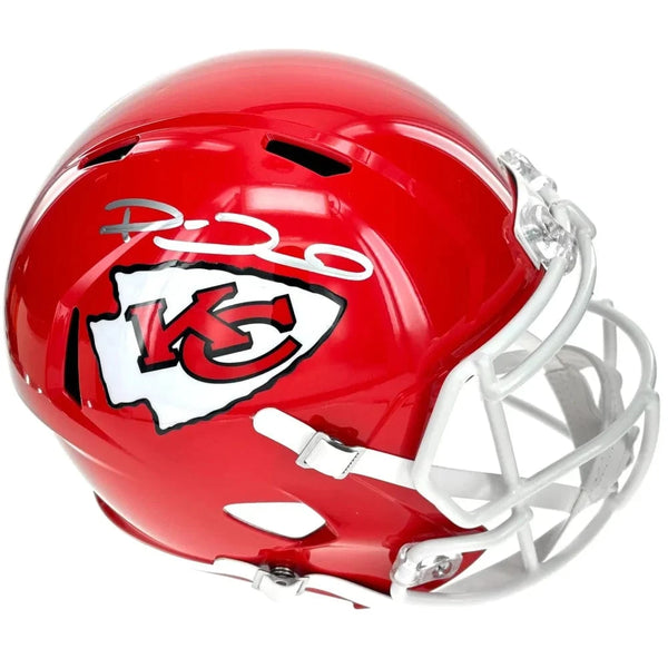 Patrick Mahomes Autographed Kansas City Chiefs Full Size Speed Helmet – Gold & Silver Pawn Shop