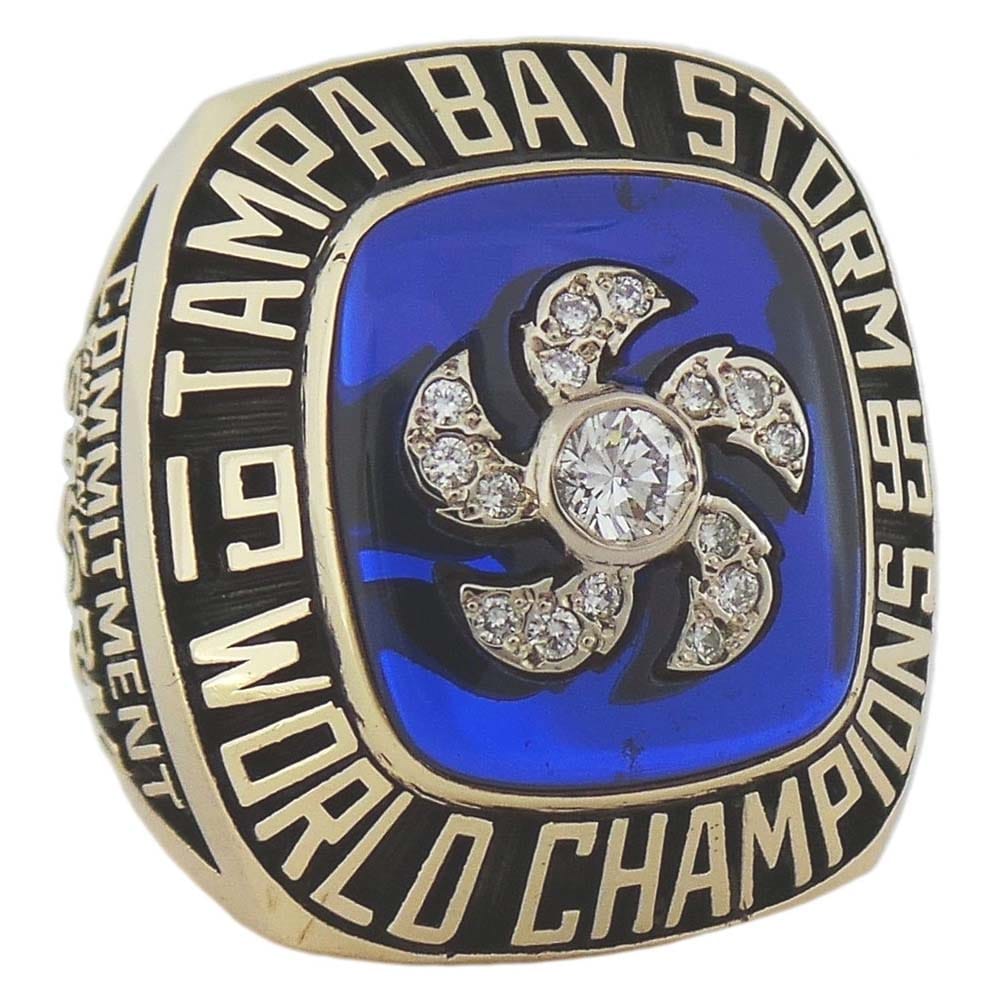 1995 Tampa Bay Storm Arena Football Championship Ring Gold & Silver Pawn Shop