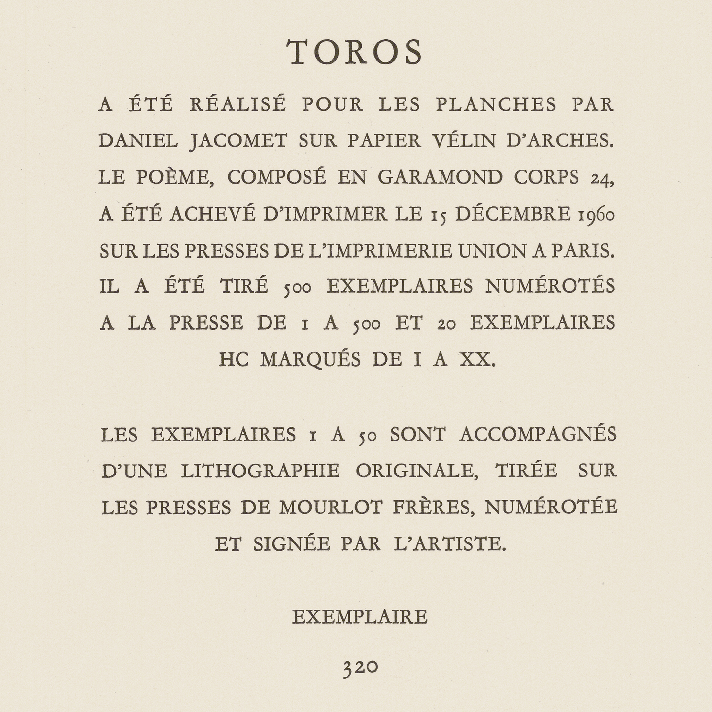 Pablo Picasso: Les Banderilles, from Toros, 1960
