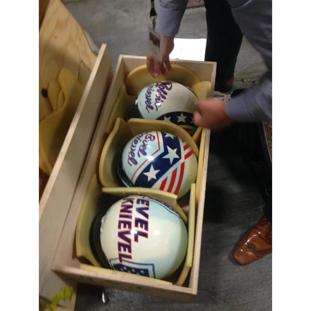 Robbie Knievel Original Steve Kaufman Hand Painted Helmet Artwork 1/1 Caesars Palace Las Vegas Inscriptagraphs Memorabilia