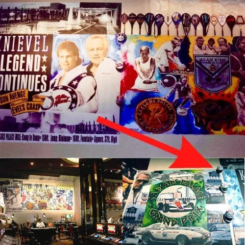 Robbie Knievel Original Steve Kaufman Hand Painted Helmet Artwork 1/1 Caesars Palace Las Vegas Inscriptagraphs Memorabilia