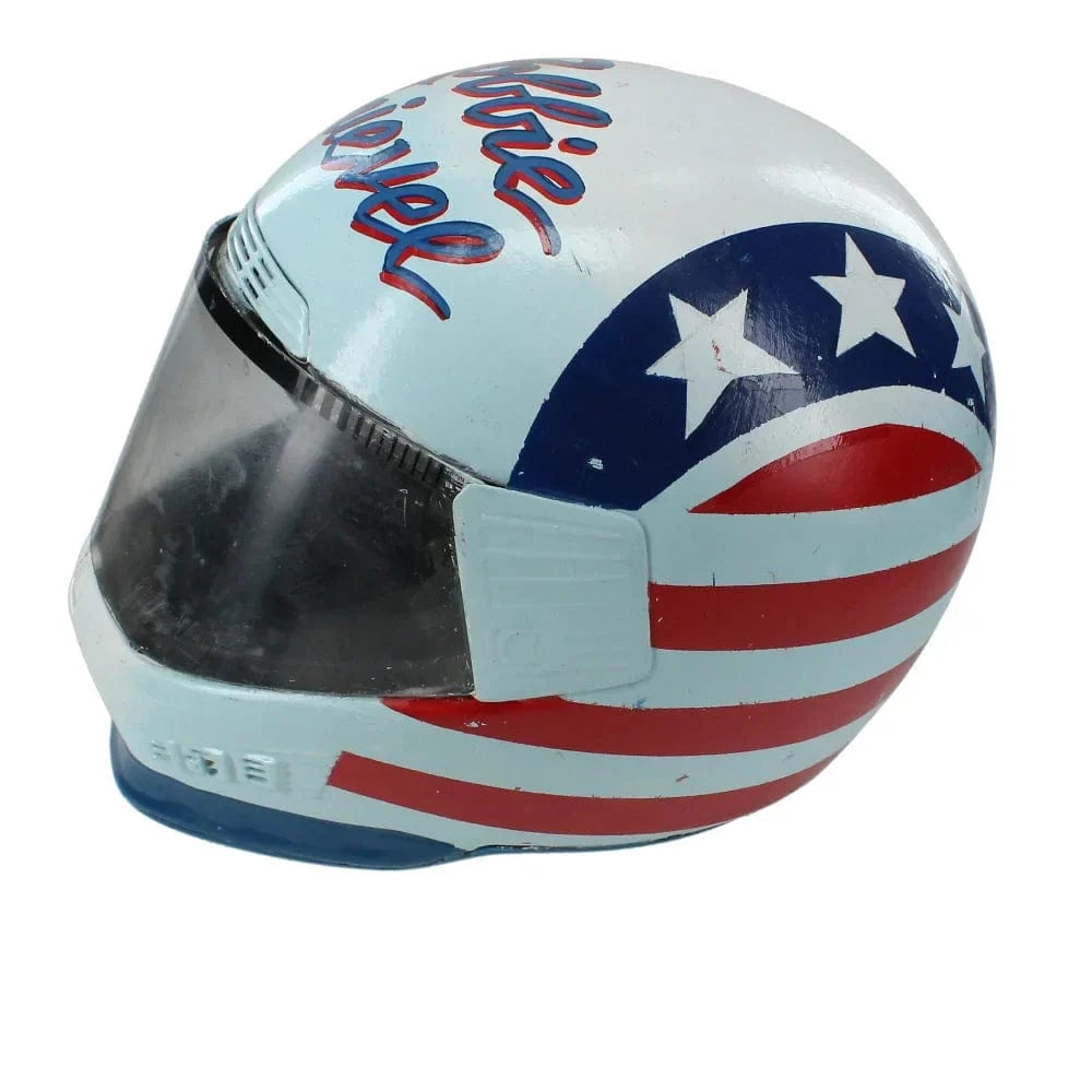 Robbie Knievel Original Steve Kaufman Hand Painted Helmet Artwork 1/1 Caesars Palace Las Vegas Inscriptagraphs Memorabilia