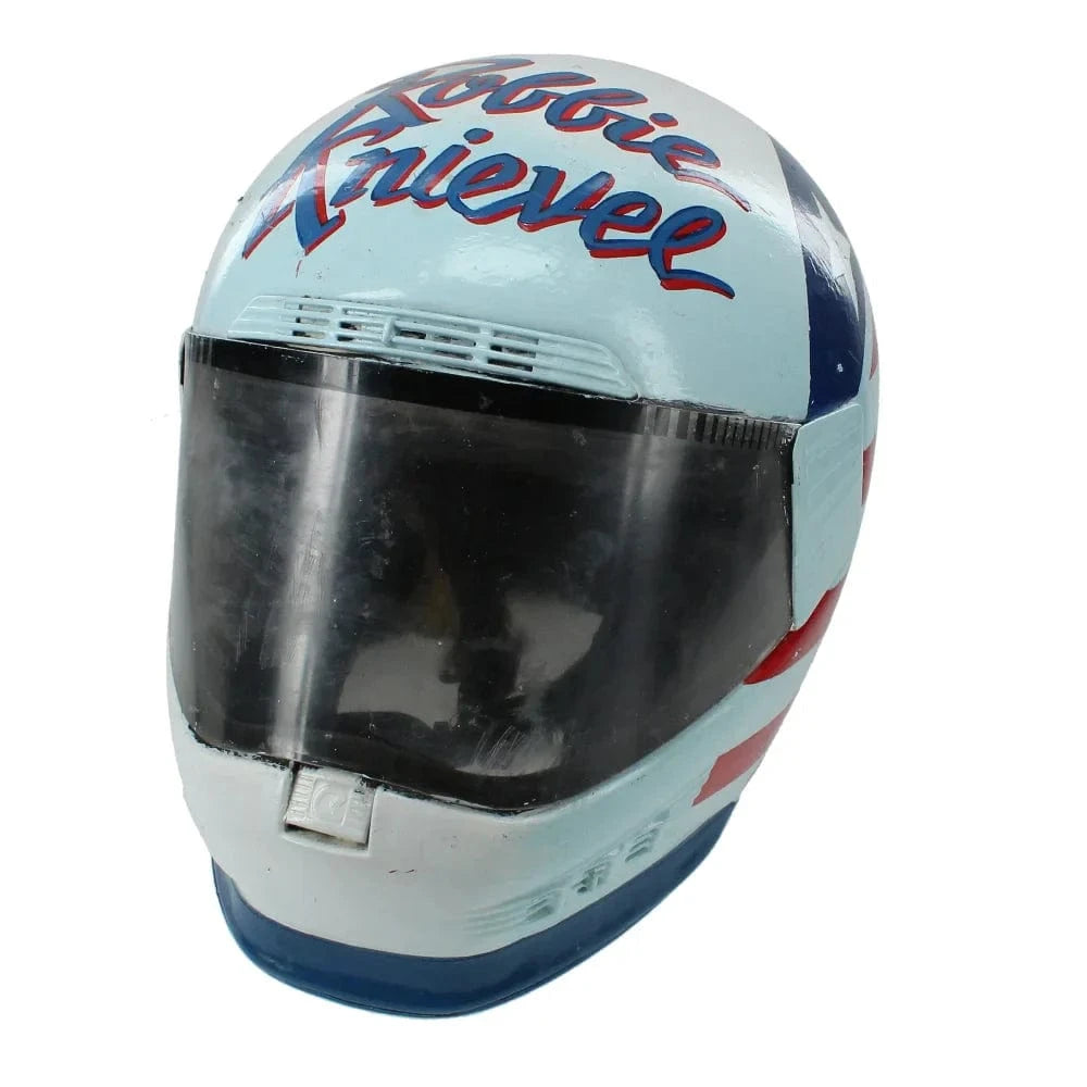 can you pawn motorcycle helmets Robbie Knievel Original Steve Kaufman Hand Painted Helmet Artwork 1/1 – Gold & Silver Pawn Shop