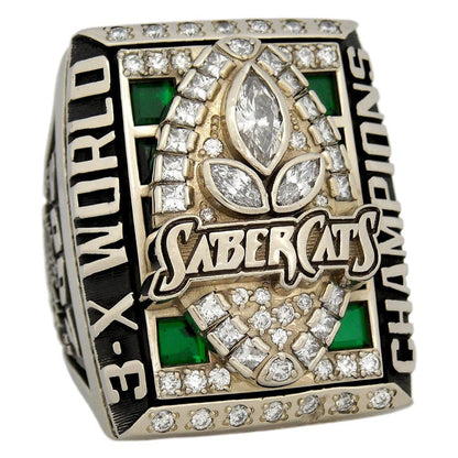 2007 San Jose SabreCats Arena Football Championship Ring Gold & Silver Pawn Shop
