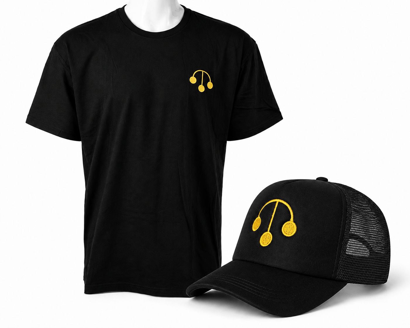 Gold & Silver Pawn Shop Black T-Shirt + Trucker Hat Combo