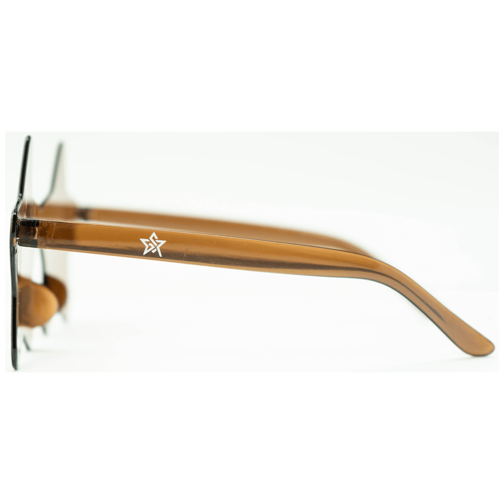 Gold & Silver Pawn Shop Sunglasses - Rimless Star Shaped Gold & Silver Pawn Shop