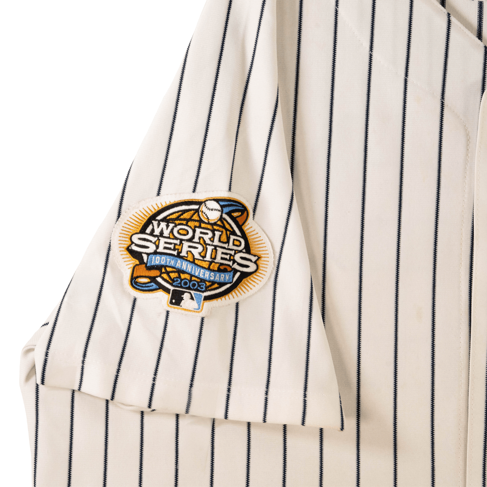 New York Yankees 2003 World Series Jose Contreras Game Worn Jersey Gold & Silver Pawn Shop
