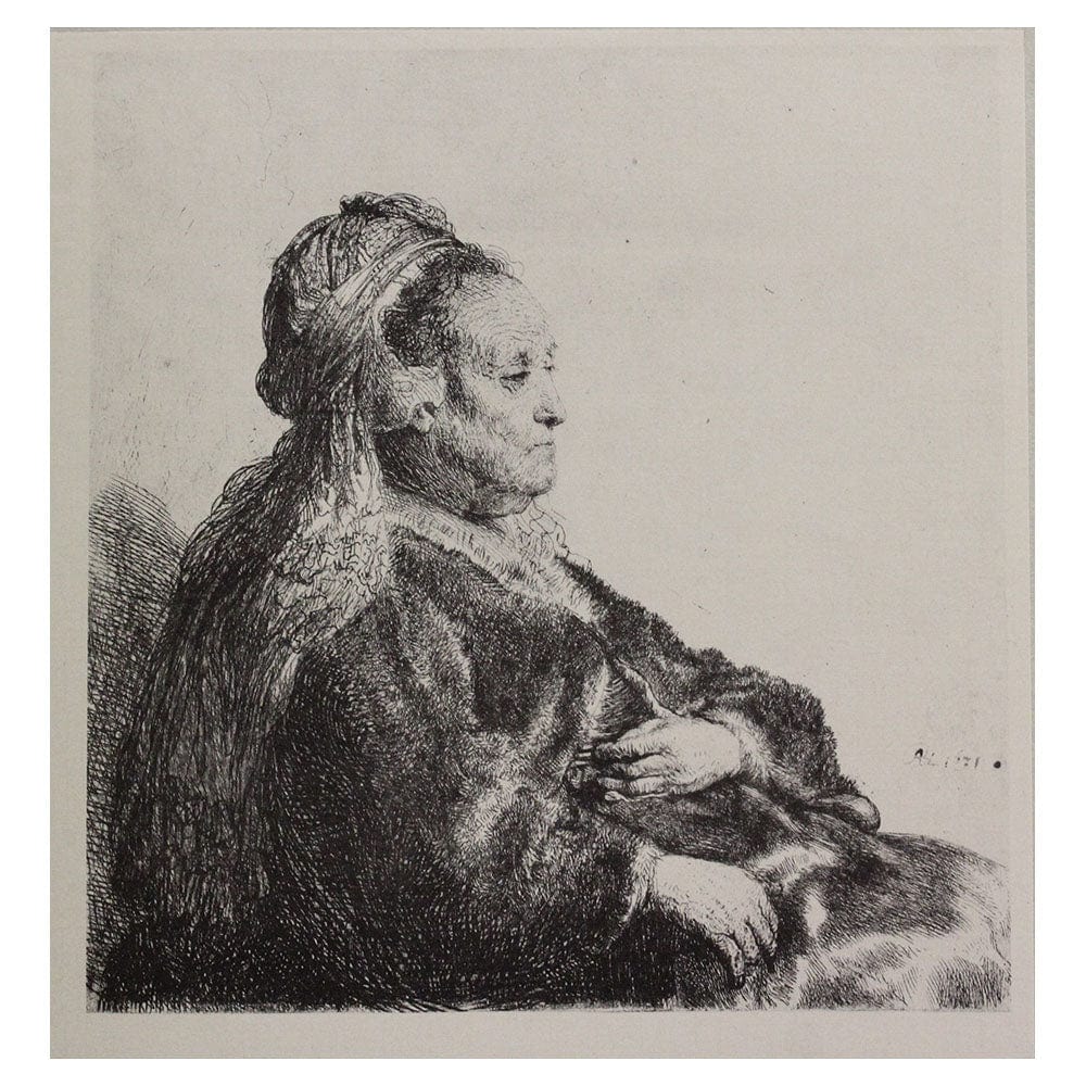 Rembrandt Van Rijn; rembrandt's Mother in an Oriental Headdress