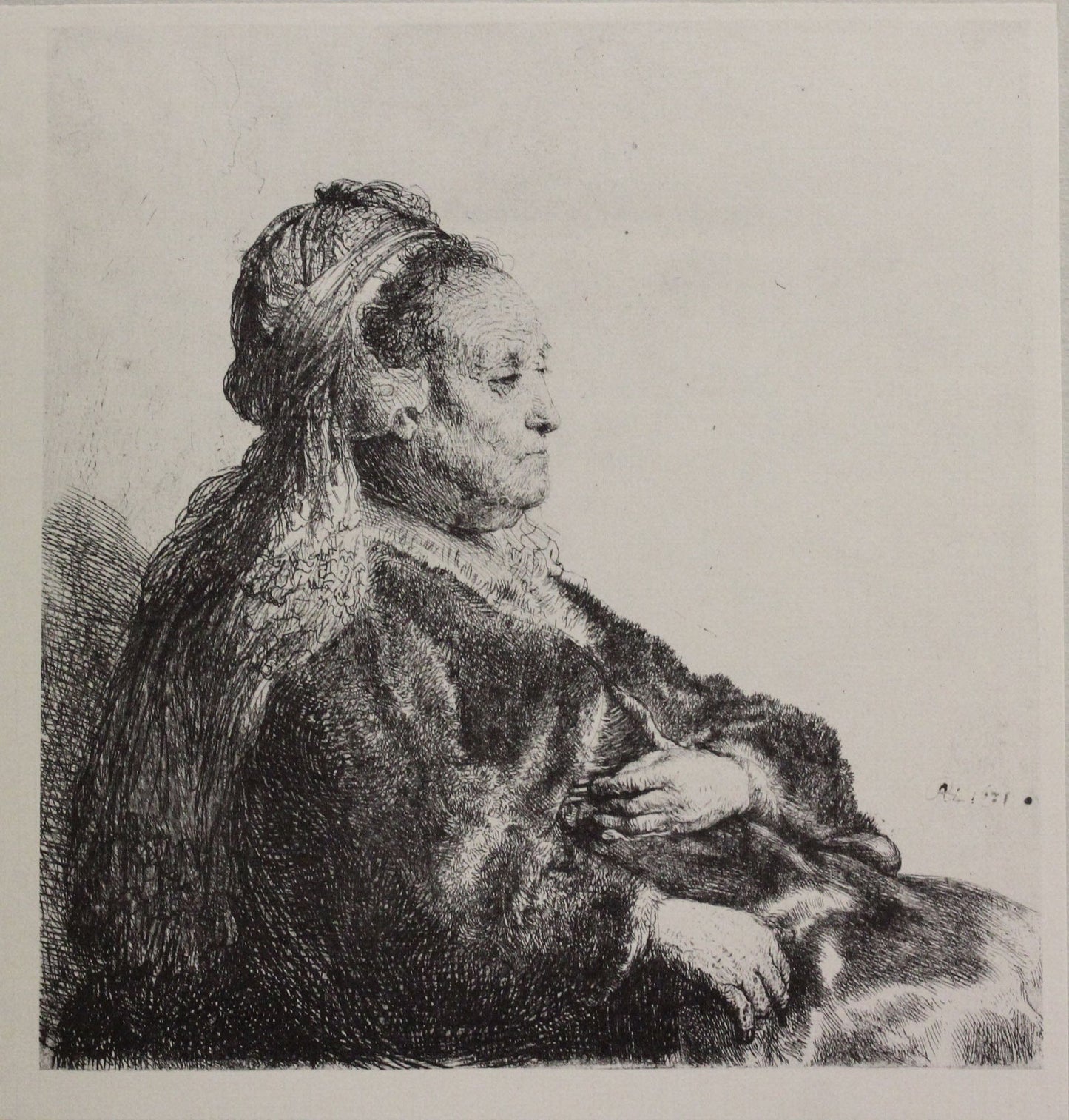 Rembrandt Van Rijn; rembrandt's Mother in an Oriental Headdress