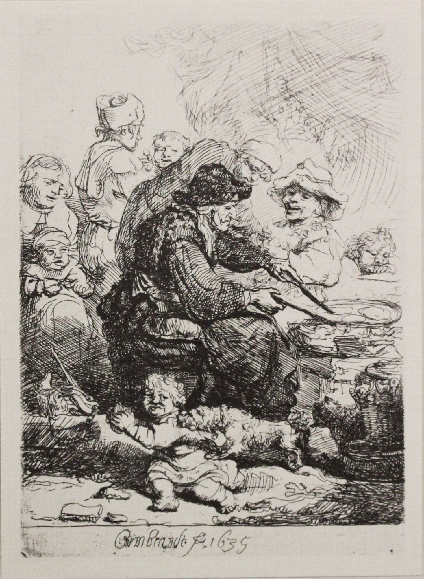 Rembrandt Van Rijn; The Pancake Woman