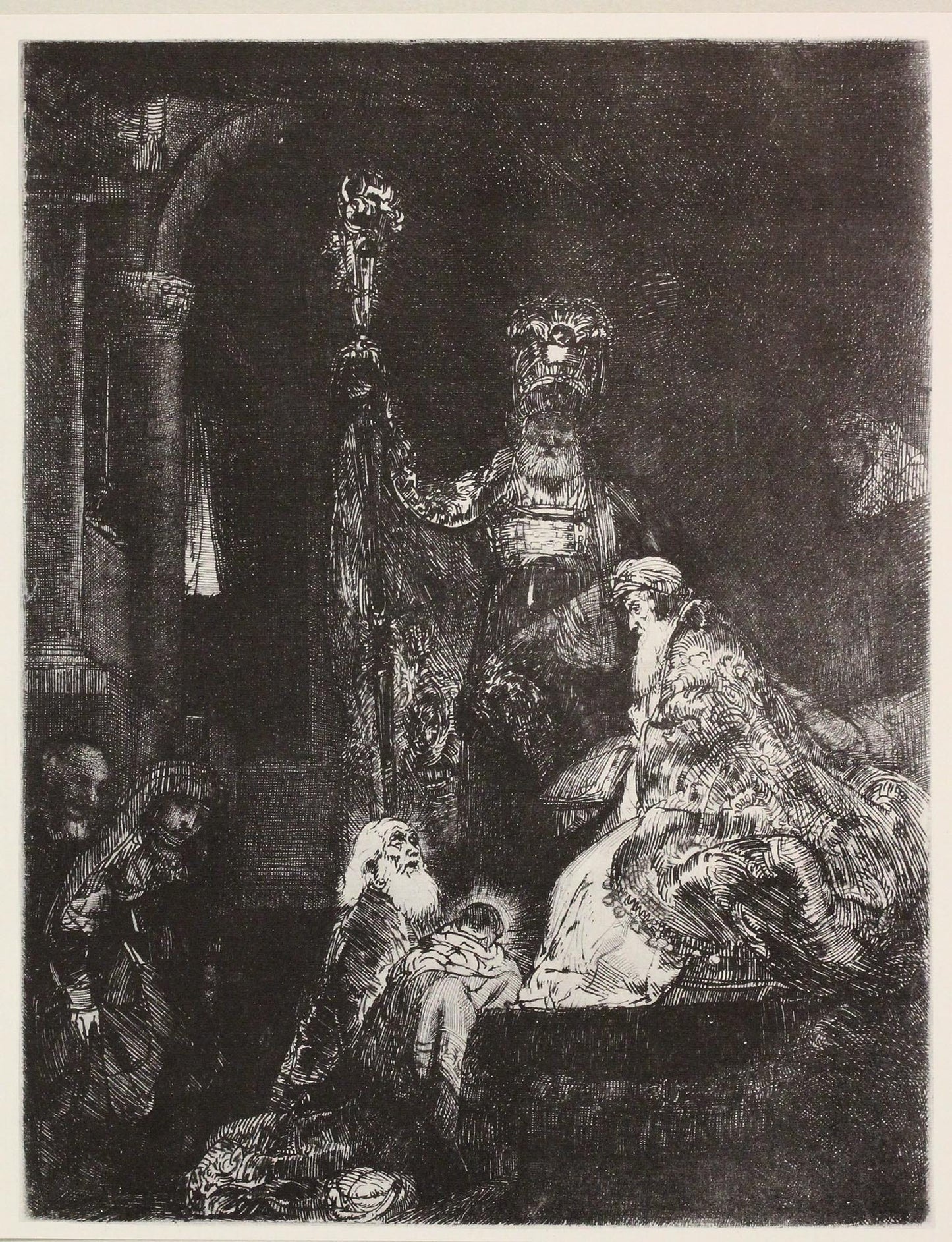 Rembrandt Van Rijn; The Presentation in the Temple: in the Dark Manner