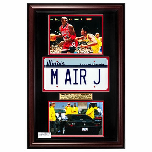 Michael Jordan License Plate Memorabilia