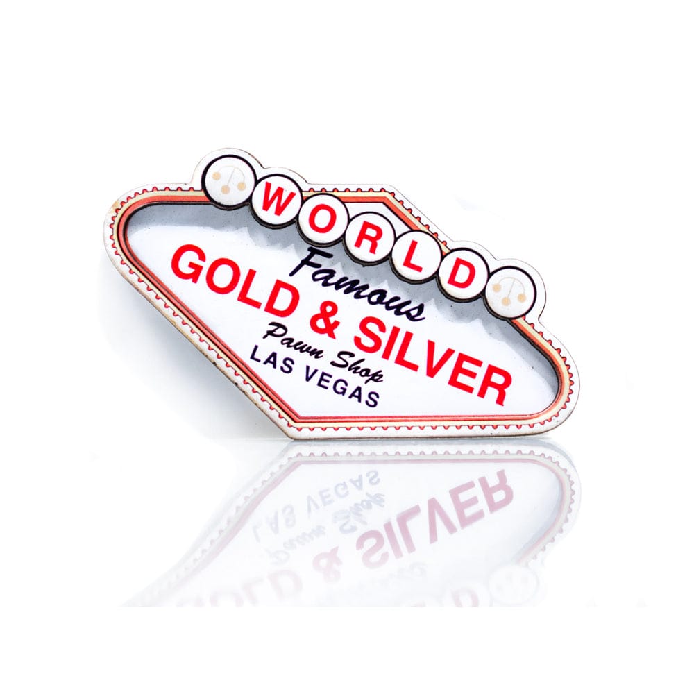 Wooden Gold & Silver Pawn Magnets G S Pawn Vegas Sign Wooden