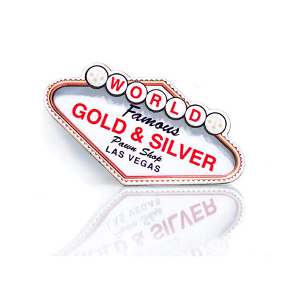 Wooden Gold & Silver Pawn Magnets