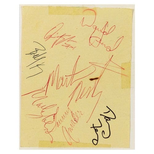 1985-86 Duke Blue Devils Basketball Team Autographs