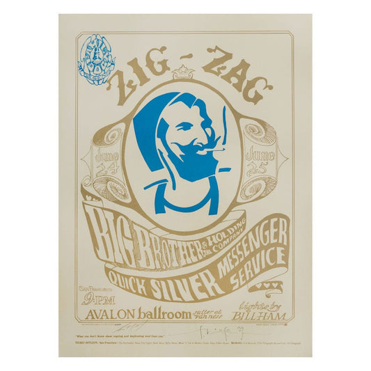 Zig Zag Man Big Brother & The Holding Company Concert Poster (Thumbnail)