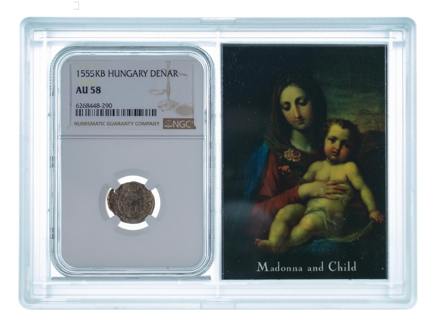 1555KB Madonna & Child Hungarian Coin Thumbnail