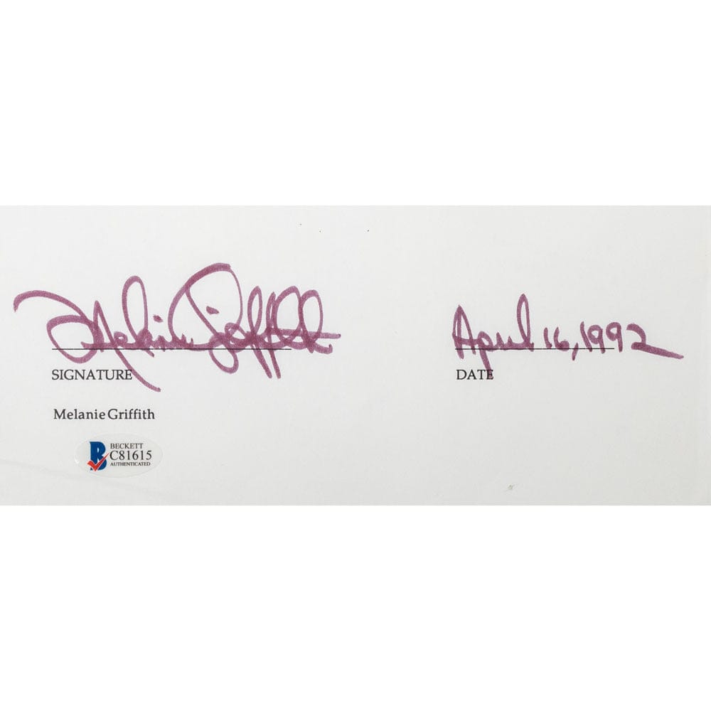 Face to Face Board Game Celebrity Autograph-Melanie Griffith