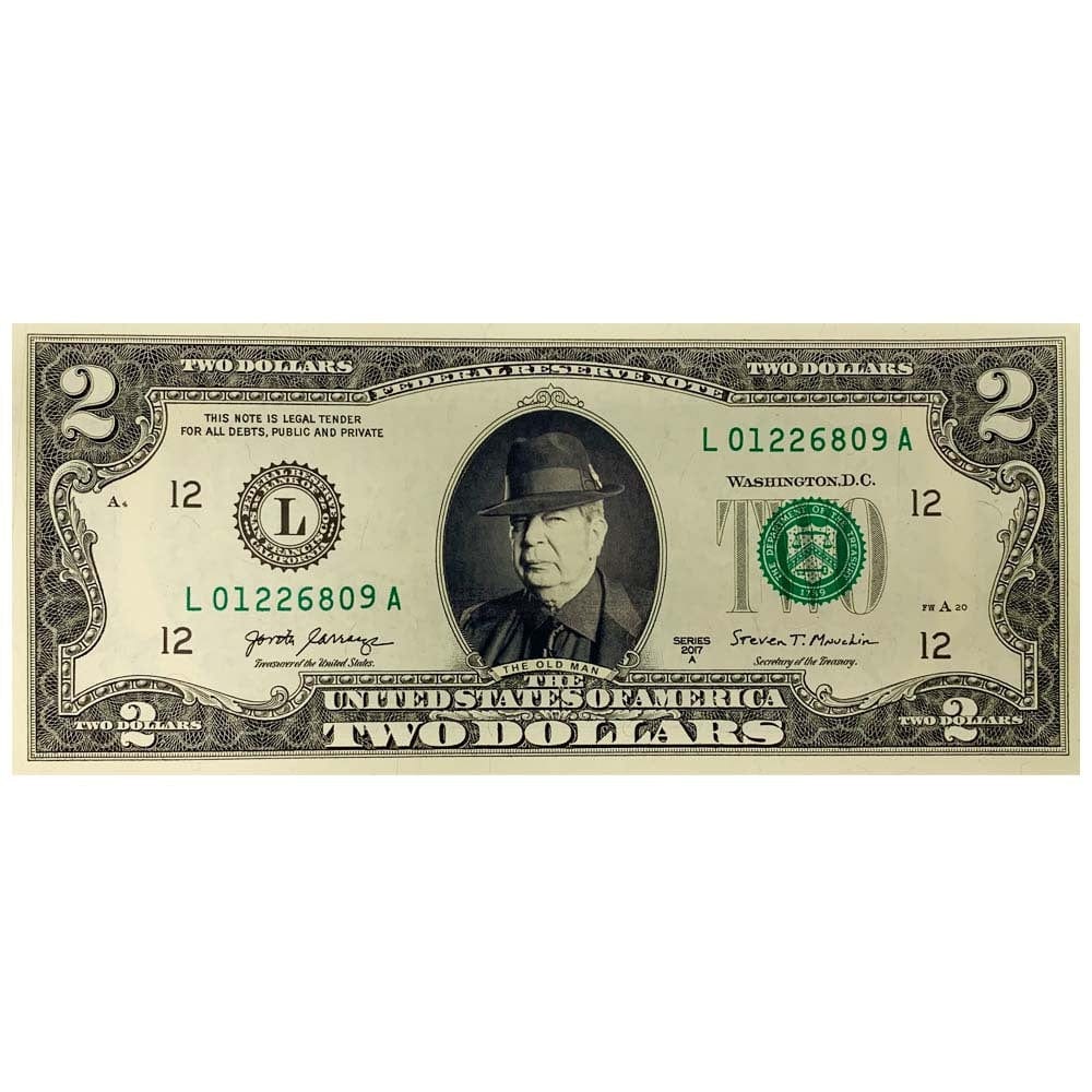 Gold & Silver Pawn Shop $2 Bills G S Pawn The Old Man $2 Bill