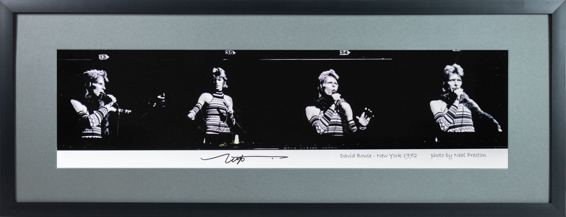Neal Preston: David Bowie 1972 Proof Strip Art G S Pawn