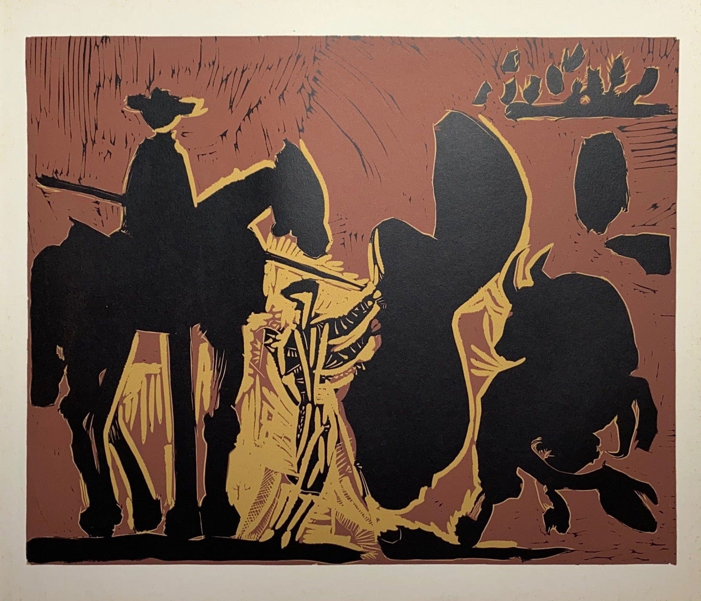 Pablo Picasso; Before the Goading of the Bull Lithograph Verlag Gerd Hatje, Stuttgart - 1962
