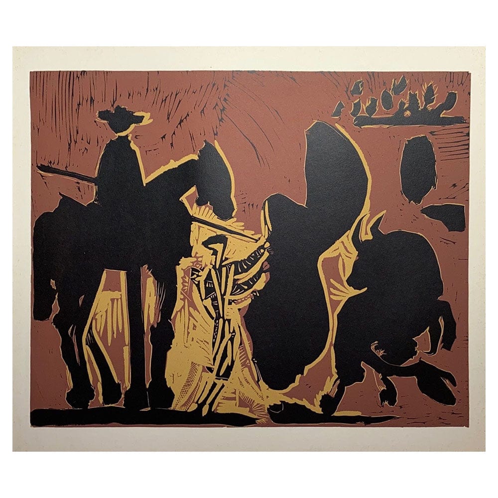 Pablo Picasso; Before the Goading of the Bull Lithograph Verlag Gerd Hatje, Stuttgart - 1962