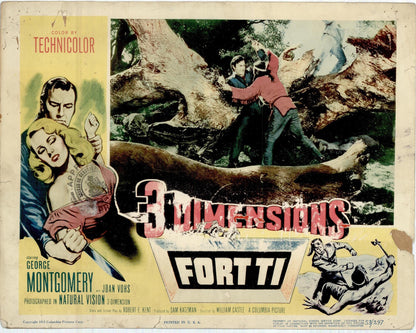 3 Dimensions Fort Ti Movie Lobby Card