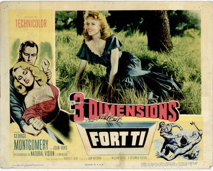 3 Dimensions Fort Ti Movie Lobby Card