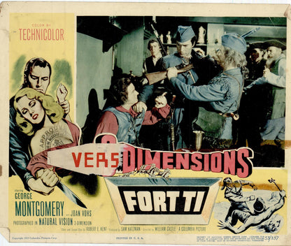 3 Dimensions Fort Ti Movie Lobby Card