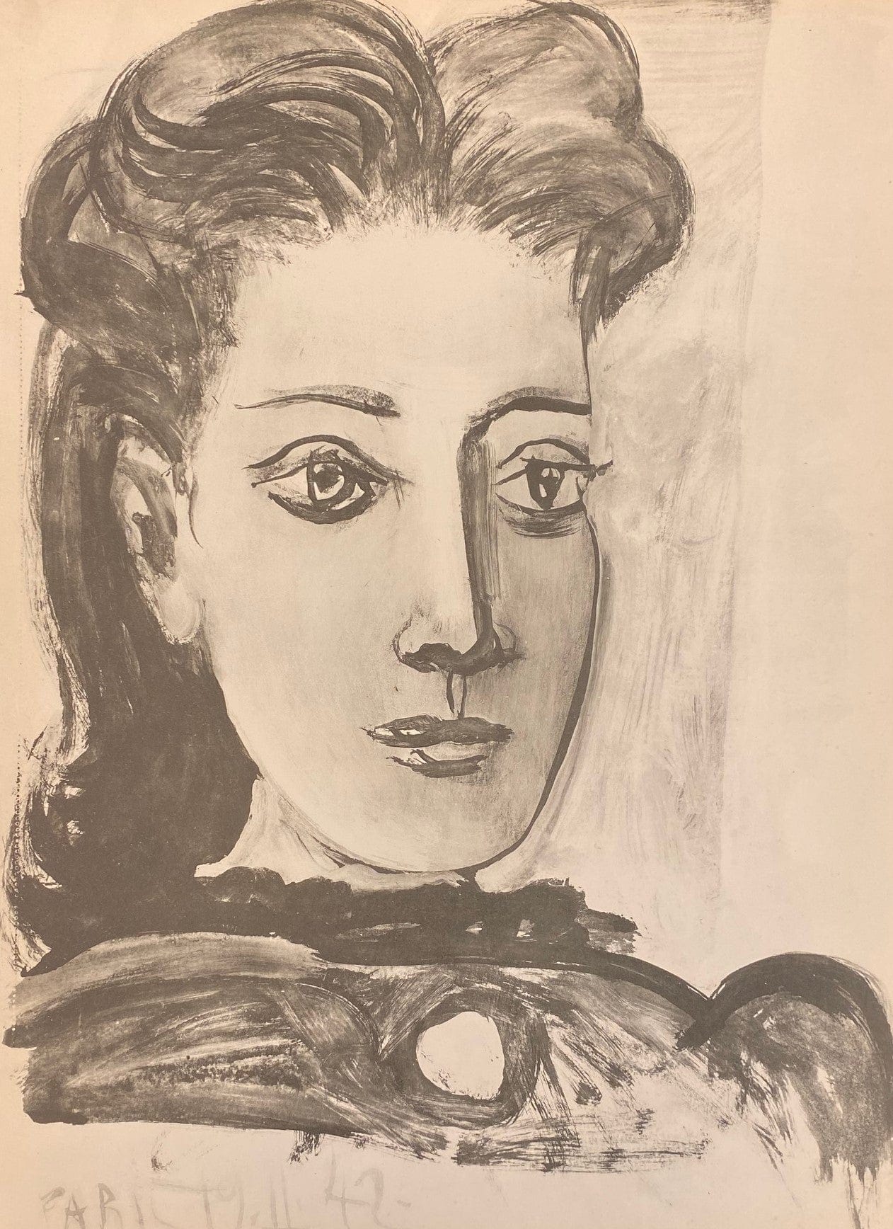 Pablo Picasso; Untitled from Carnet de Dessins Cahiers d'Art, Paris – 1948