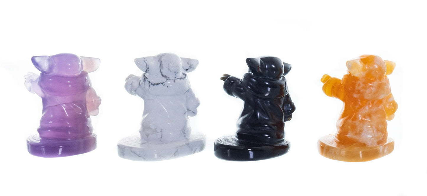 Hand-Made Yoda Stone Figurines Reverse