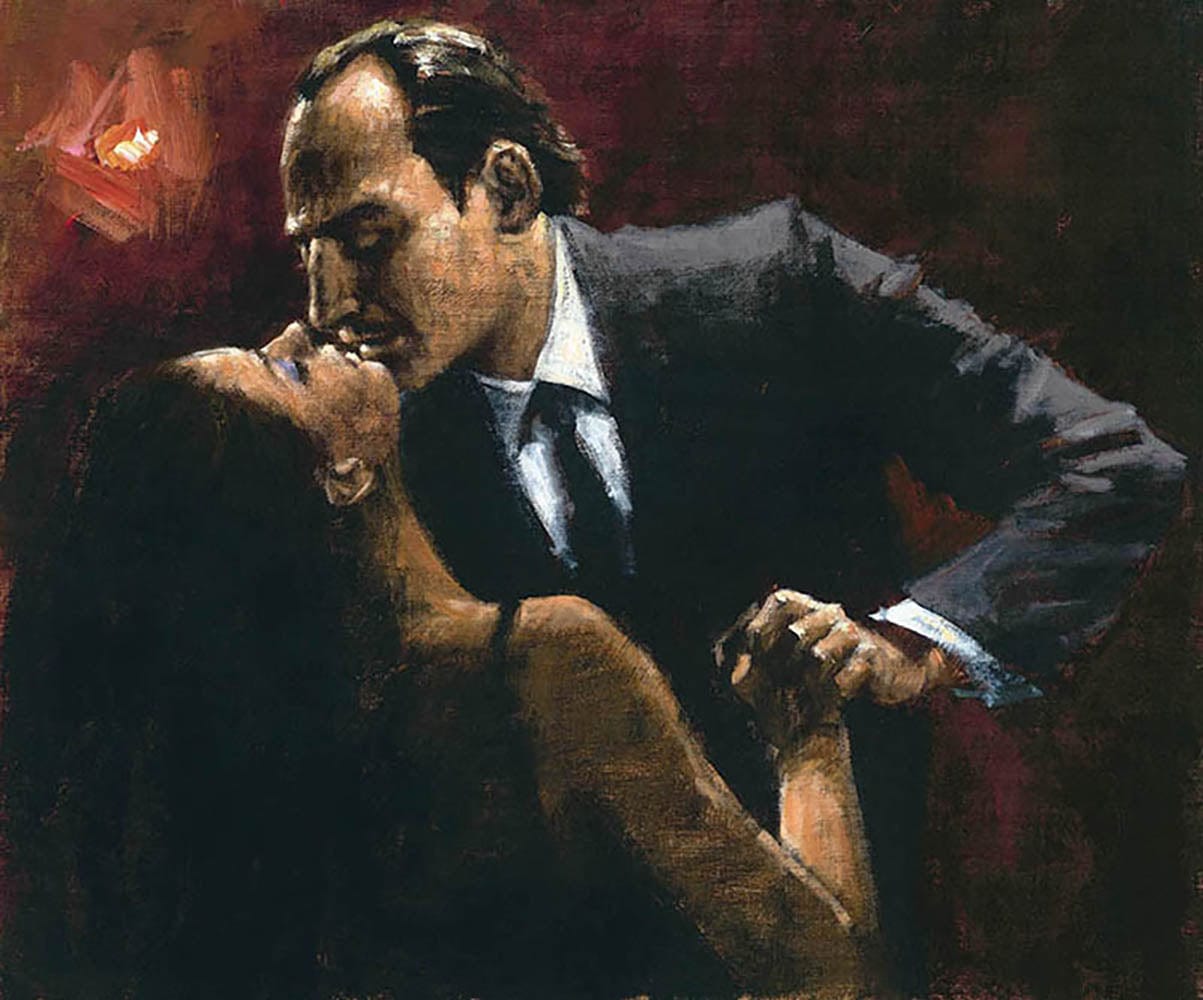 Fabian Perez; "Embrace of Tango"