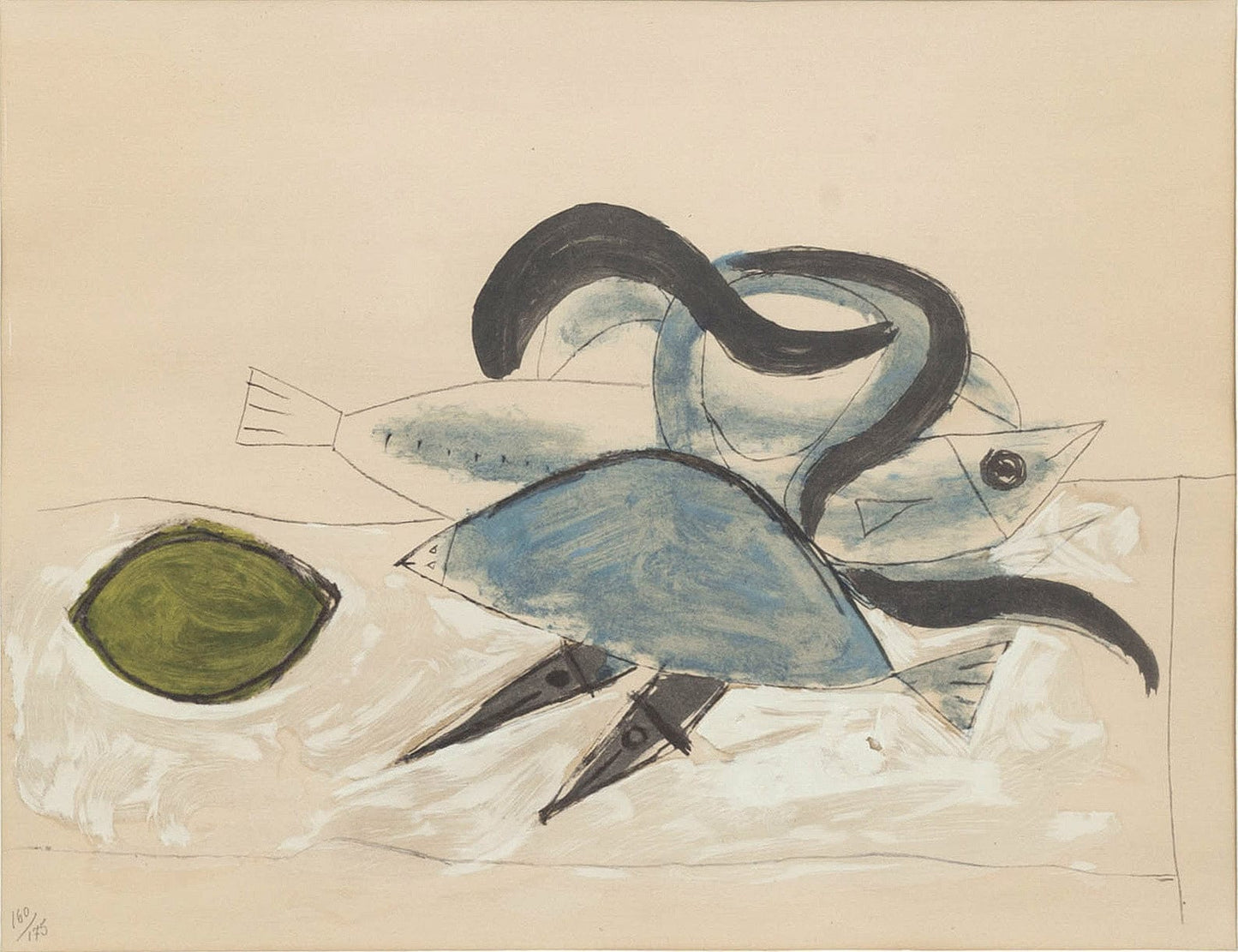 Pablo Picasso's Lithograph Untitled From Faunes et Flores De Antibes