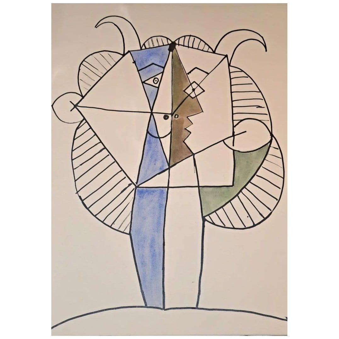 Pablo Picasso; Untitled/Flores De Antibes VI