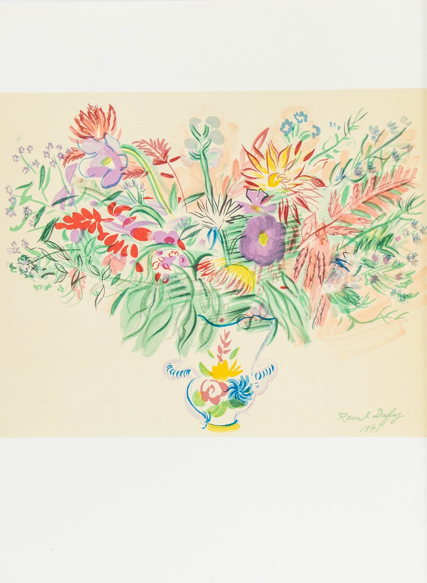 Raoul Dufy - Bouquet of Flowers from Les Peintres Mes Amis ZOOM