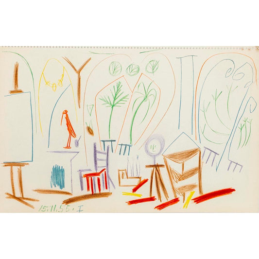 Pablo Picasso; Untitled from Carnet de la Californie VI