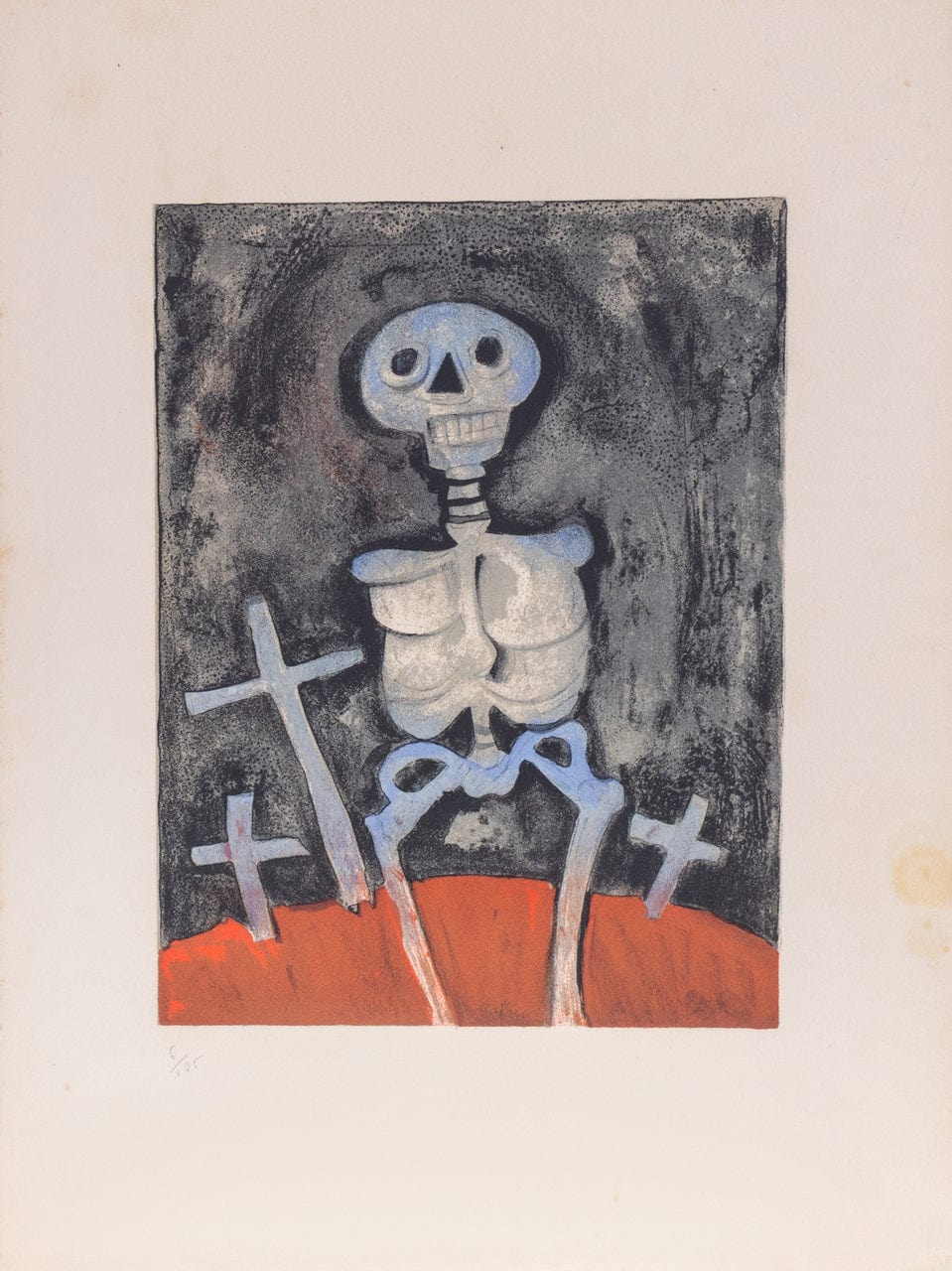 Rufino Tamayo; La Muerte Azul (The Blue Death) Front