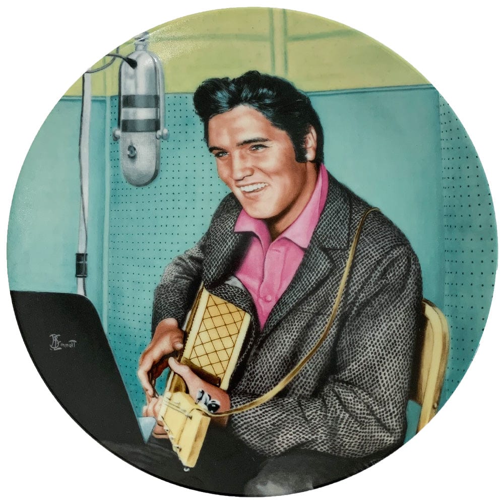 Elvis "A Studio Session" Collectible Plate by Bruce Emmett