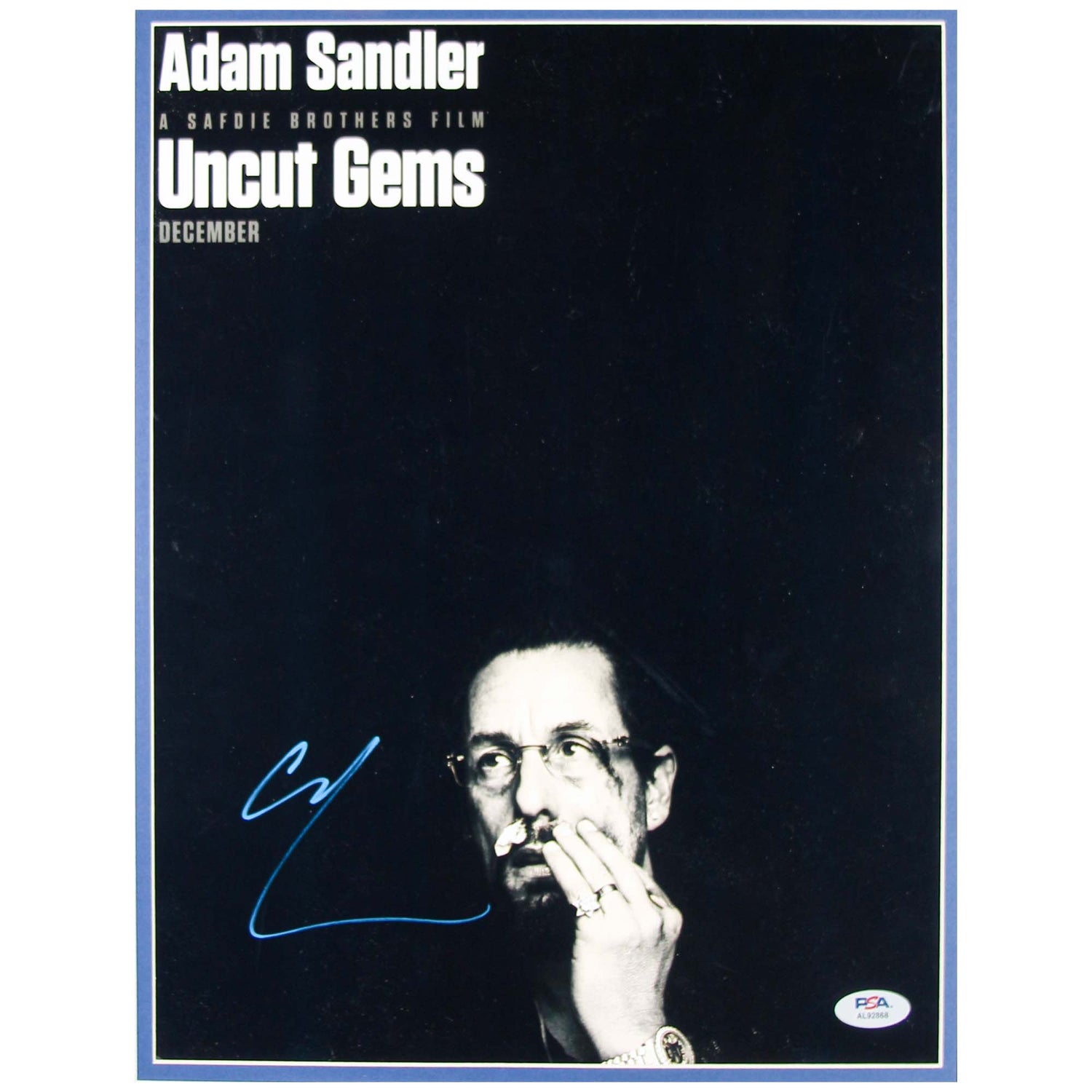 Uncut Gem Signed By Adam Sandler And The Weekend Memorabilia Autograph