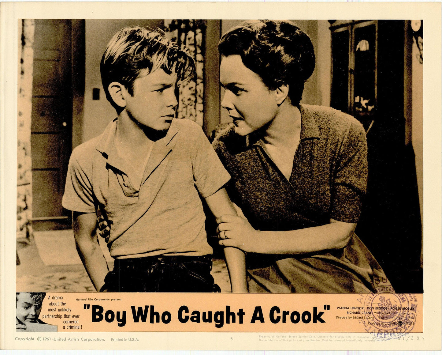 Boy Who Caught a Crook Movie Lobby Card