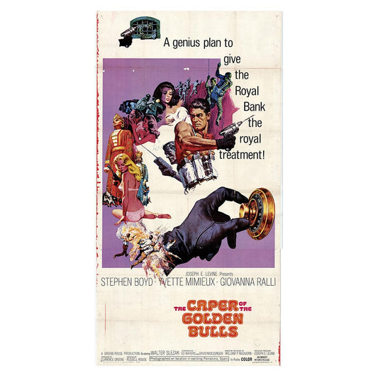 The Caper of the Golden Bulls - Classic 2 Panel Movie Poster