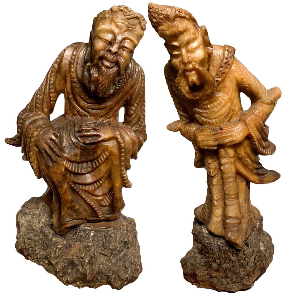 Chinese Statue Set of Two Thumbnail