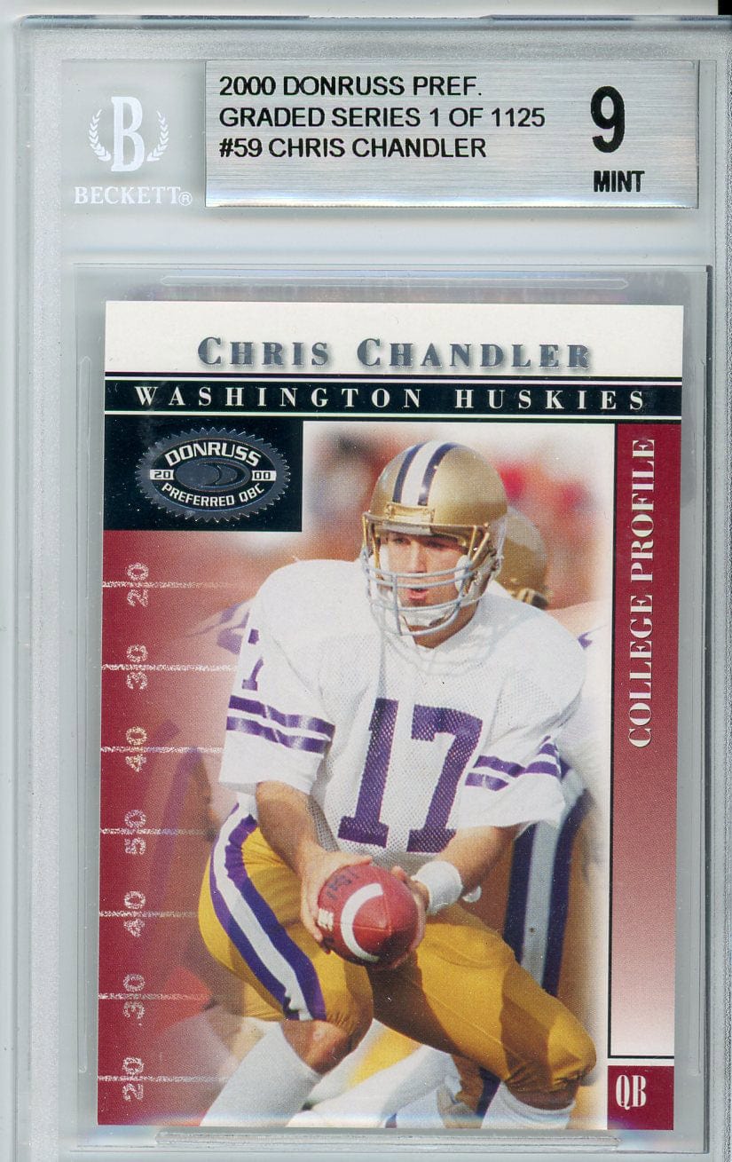 Chris Chandler - Washington Huskies Graded Card