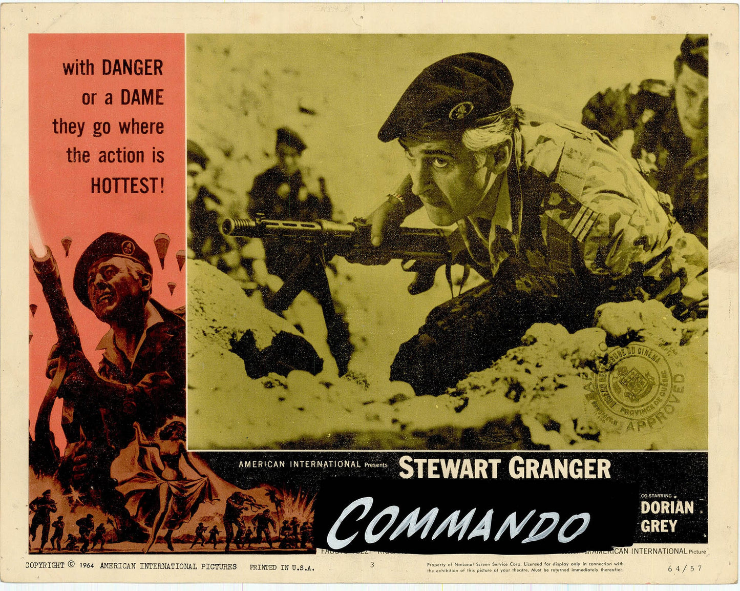 Commando Movie Lobby Card