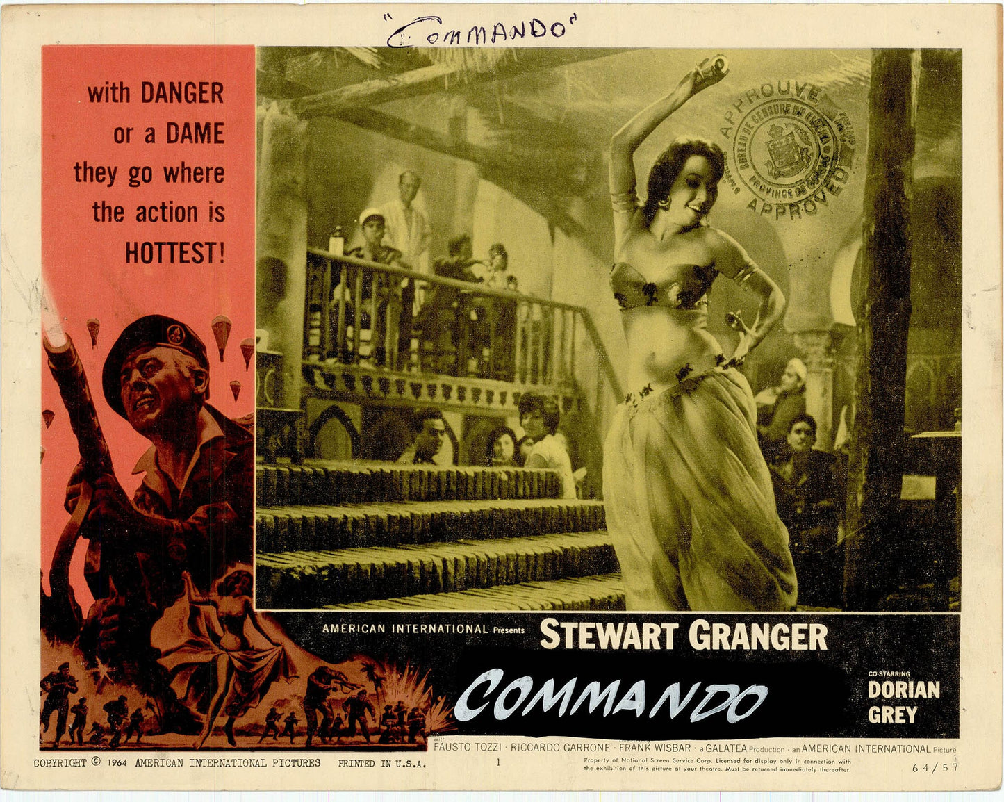 Commando Movie Lobby Card